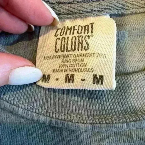 Christmas tree cake little Debbie Comfort colors long sleeved tee, Med, holiday - Picture 5 of 5